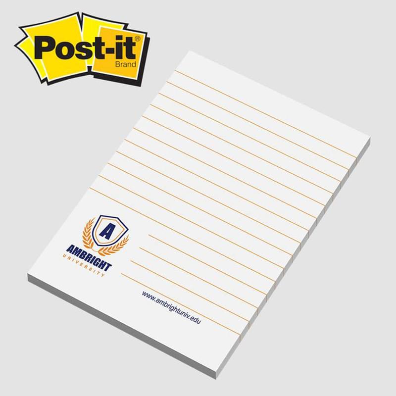 Post-it&reg; Custom Printed Notes 4 x 6