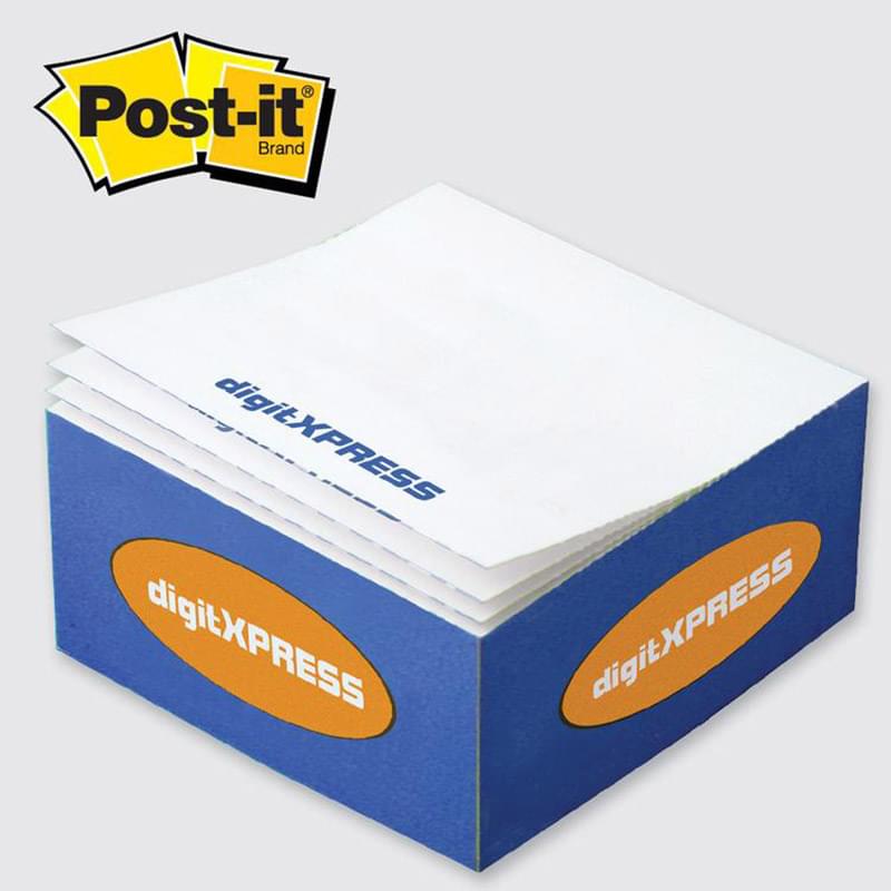 Post-it&reg; Custom Printed Notes Half-Cube &mdash; C450 3-3/8" x 3-3/8" x 1-3/4"