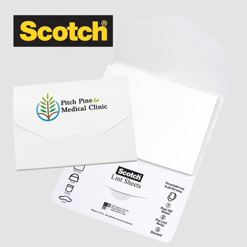 Scotch&reg; Custom Printed Lint Sheets Pocket Pack