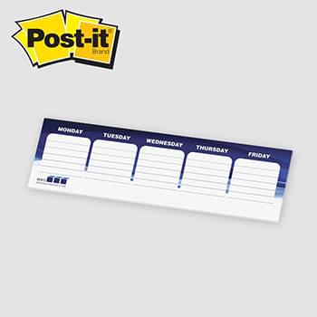 Post-it&reg; Custom Printed Organizational Notes &mdash; 3" x 10"