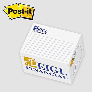 Post-it&reg; Custom Printed Rectangle Notes Cube &mdash; CB34F 3" x 4" x 2-3/4"