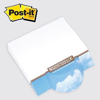 Post-it&reg; Custom Printed Angle Note Pads 4" x 3-3/4" &mdash; Circle