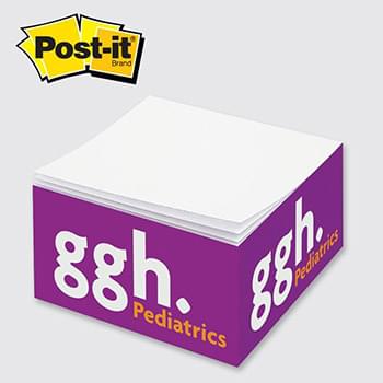 Post-it&reg; Custom Printed Notes Half-Cube C345&#8212;QUICK SHIP (SIDE IMPRINT ONLY)