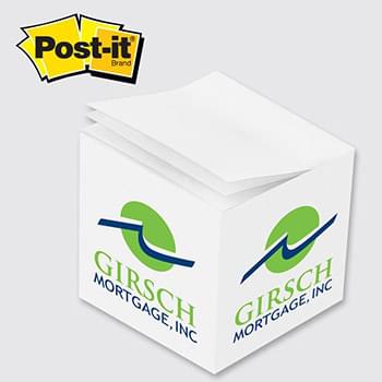 Post-it® Custom Printed Notes Cube C690—QUICK SHIP  (SIDE IMPRINT ONLY)
